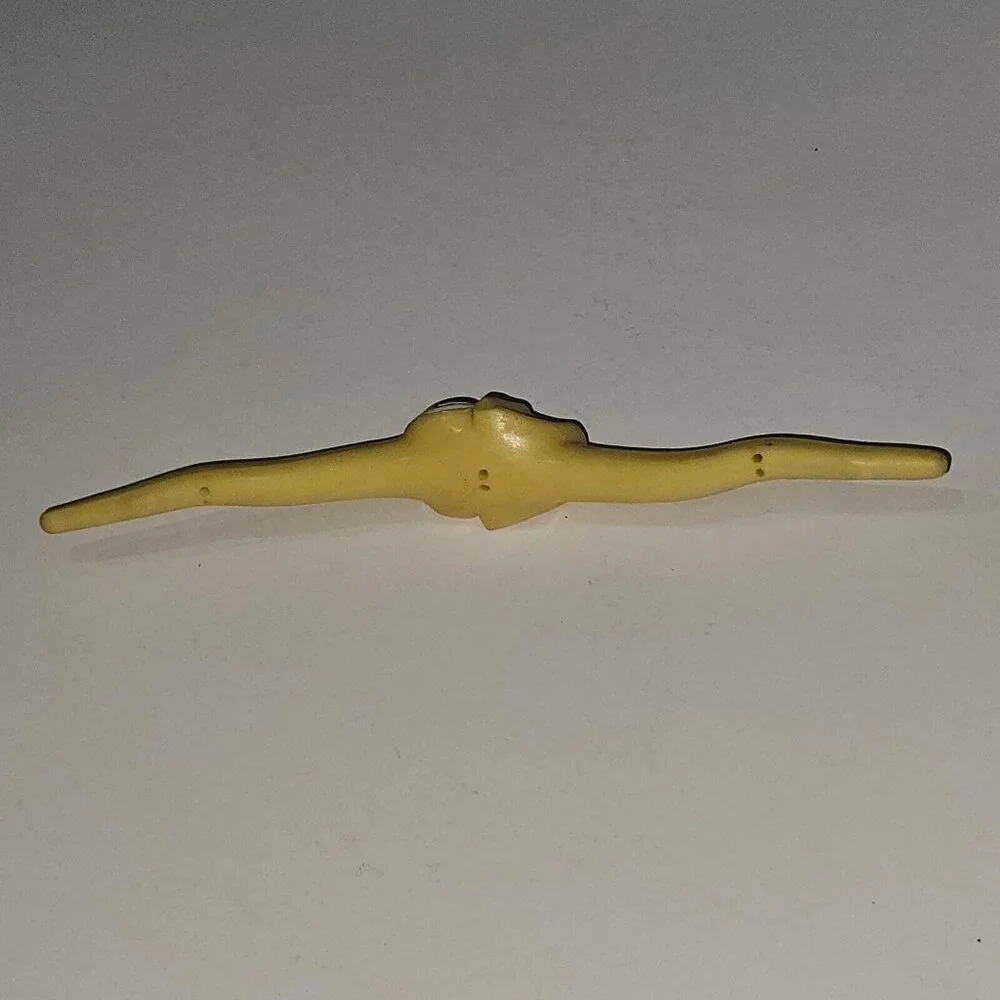 VTG Bendy Toy Bendable Hair Tie Accessory? Spiral Eyes Face Wacky Hair Day
